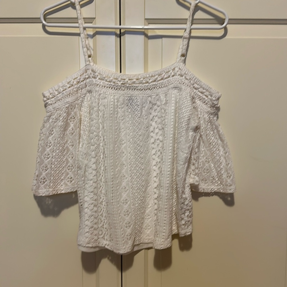 White off the shoulder blouse